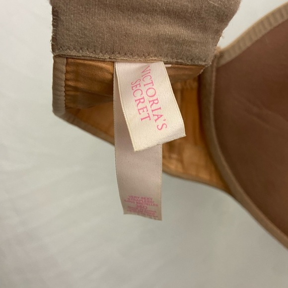 Victoria's Secret Very Sexy Strapless Bra 36D Beige With Straps - Picture 6 of 7